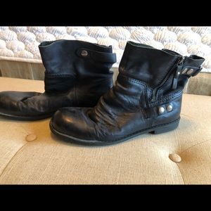 Nine West American Vintage Moto Boots Sz 10.5